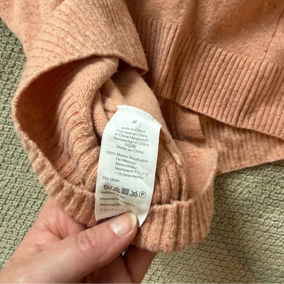 Madewell Pink Cardigan Sweater, Size M - Picture 5 of 7
